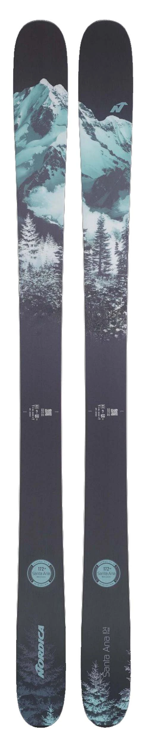 Nordica 2022 Santa Ana Free 104 Skis (Without Bindings / Flat) NEW !! 165cm 3 Nordica 2022 Santa Ana Free 104 Skis (Without Bindings / Flat) NEW !! 165cm