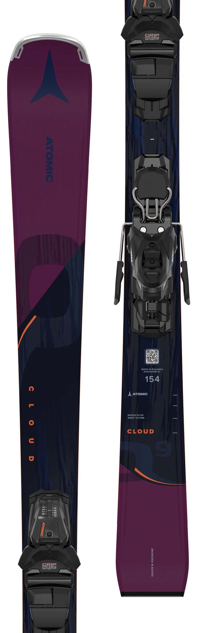 Atomic 2024 Cloud Q9 Skis W/M10 GW Bindings NEW !! 154,161cm 5 Atomic 2024 Cloud Q9 Skis W/M10 GW Bindings NEW !! 154,161cm - Image 3