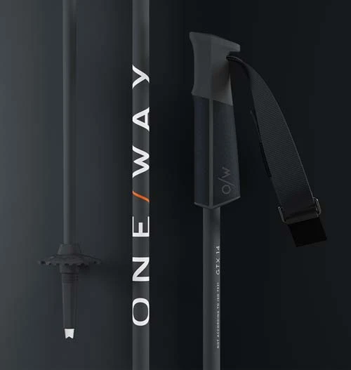 One Way 2023 GTX 14 Asphalt Ski Pole Kit 5 One Way 2023 GTX 14 Asphalt Ski Pole Kit - Image 3