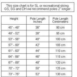 Atomic 2021 Composite Rental 3-Pack Jr. Ski Poles NEW !! 70,75,80,85,90,95,100mm -Outlet Fischer Store Polesizechart 1